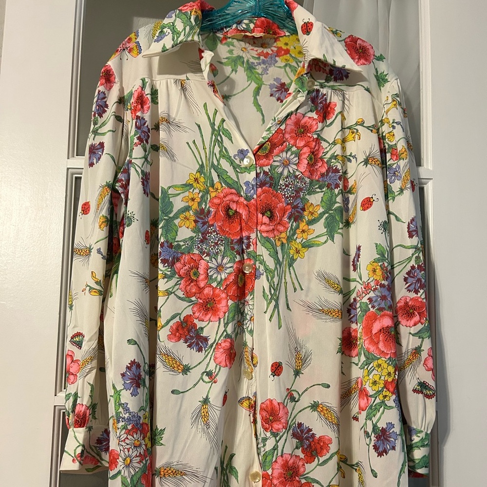 Vintage floral mini dress